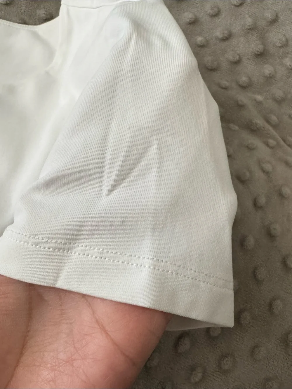Babaton White Crewneck Short Sleeve Tee